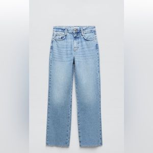 ZARA Straight Jeans with raw hem